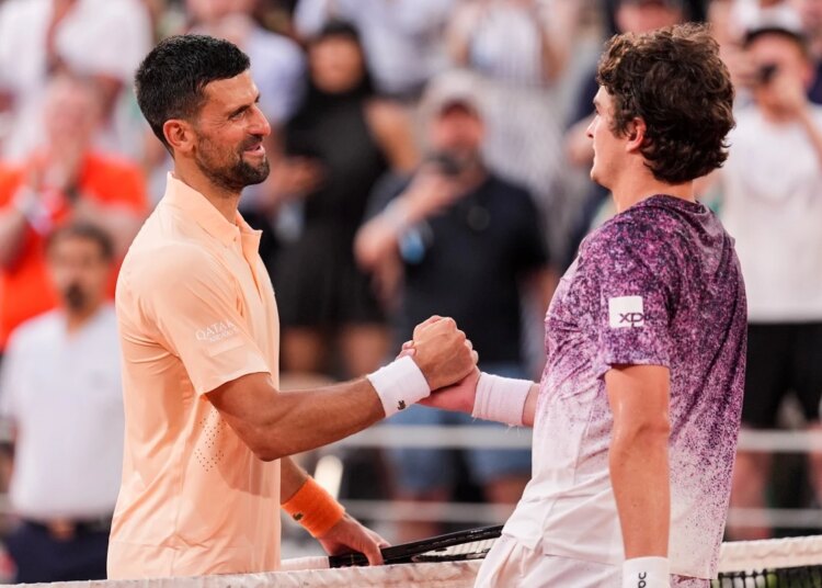 "O nível dele foi incrível", Djokovic elogia João Fonseca após partida